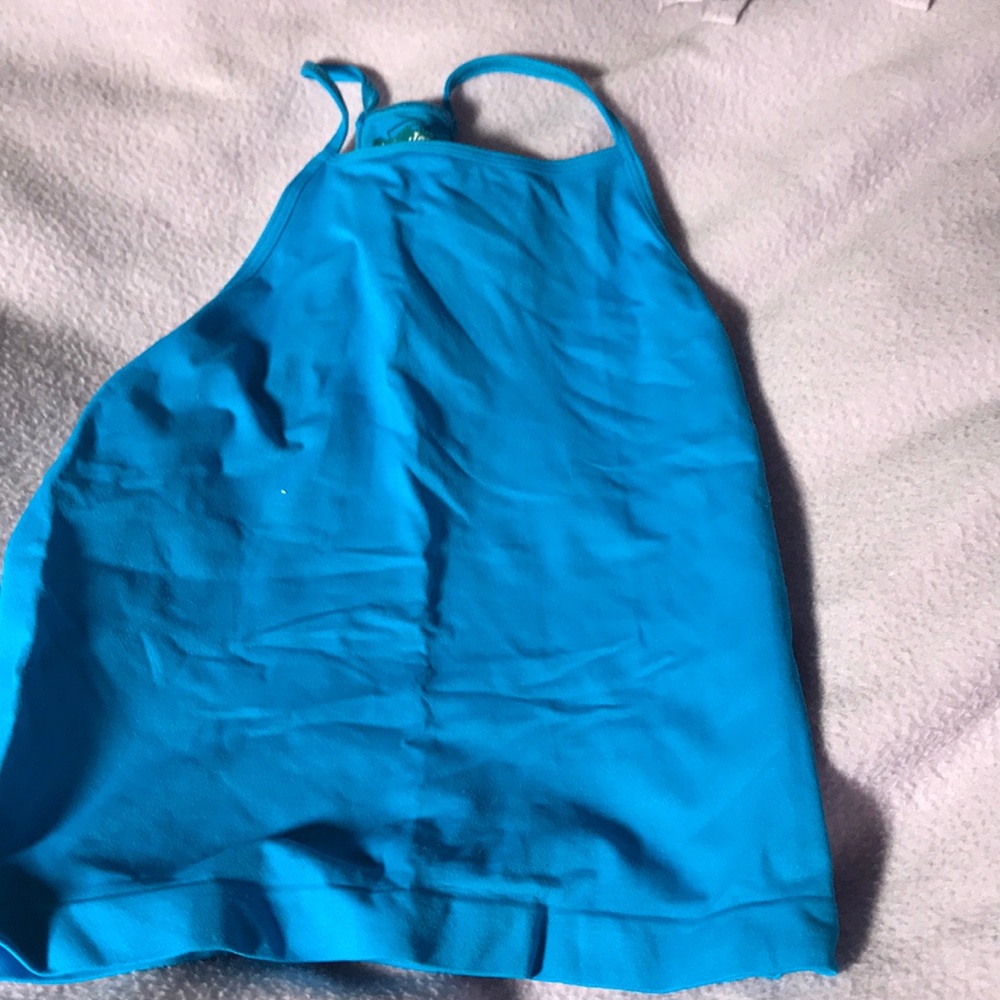Light blue crop top